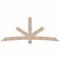 Ekena Millwork Alberta Smooth Timber Gable Bracket, Douglas Fir, 96"W x 40"H x 5 1/2"D x 5 1/2"F, 10/12 Pitch GBW096X40X0606ALB00SDF - alternate 1